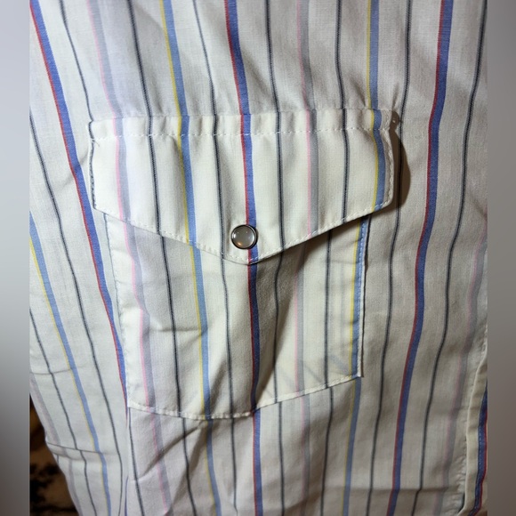 Vintage Men’s Team Tex Western Pearl Snap Short Sleeve Button Shirt XL Slim - Picture 2 of 9
